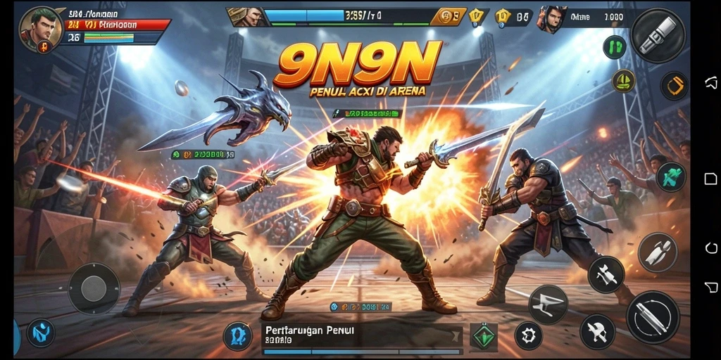 Gameplay seru dan karakter unik dalam 9N9N.