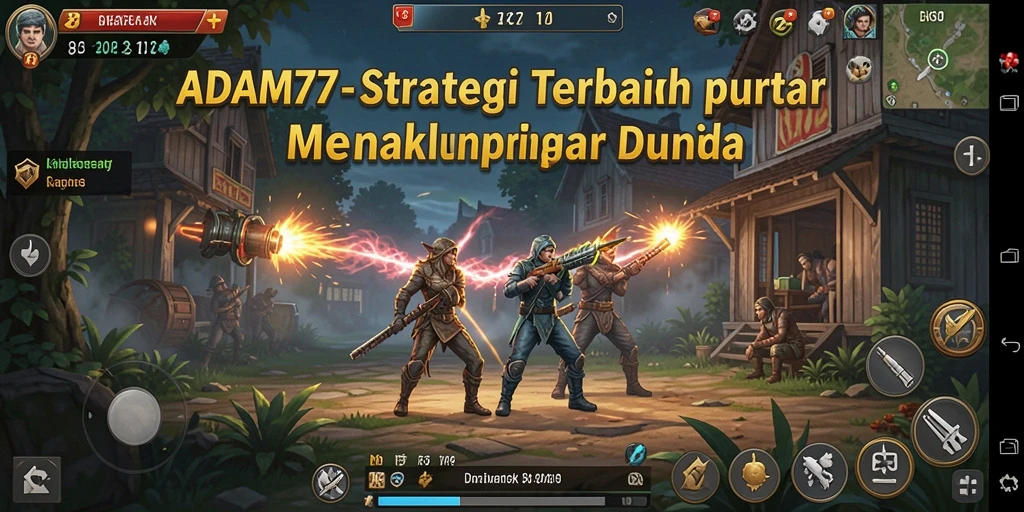 Tampilan gameplay ADAM77 dengan pertempuran strategis yang mendebarkan.