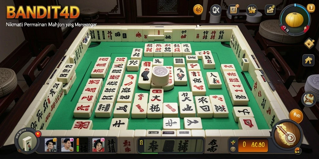 Tampilan gameplay Mahjong yang mengasyikkan di BANDIT4D.