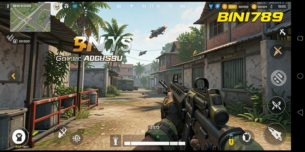 Tampilan gameplay seru dari BNI789 yang menunjukkan aksi TPS.