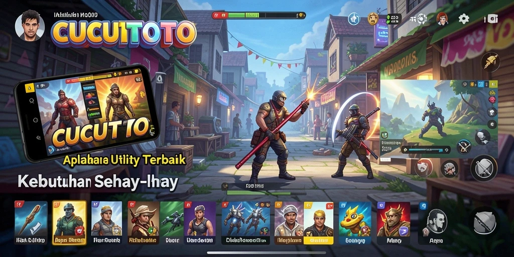 Tampilan antarmuka CUCUTOTO yang sederhana dan intuitif.