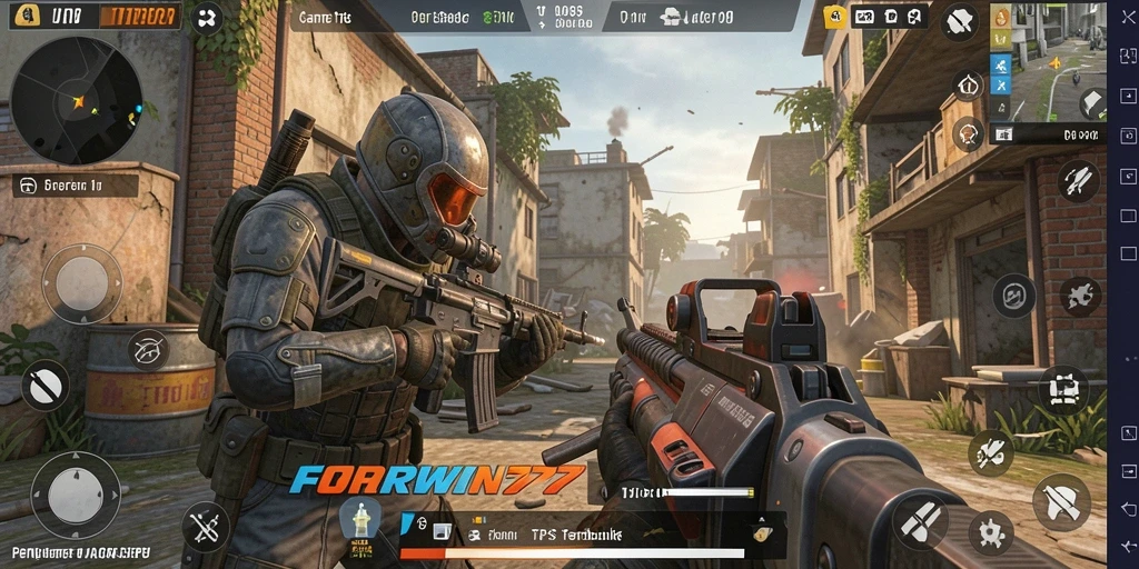 Tampilan gameplay seru dan mendebarkan dari FORWIN77