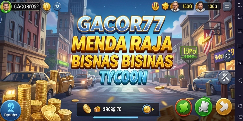 Tampilan gameplay menarik dengan strategi bisnis seru di GACOR77.