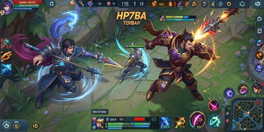 Tampilan gameplay intens di arena pertarungan HP777.