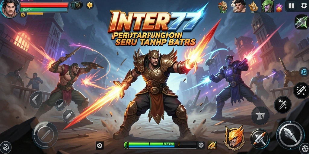 Tampilan action pertarungan seru di INTER77.