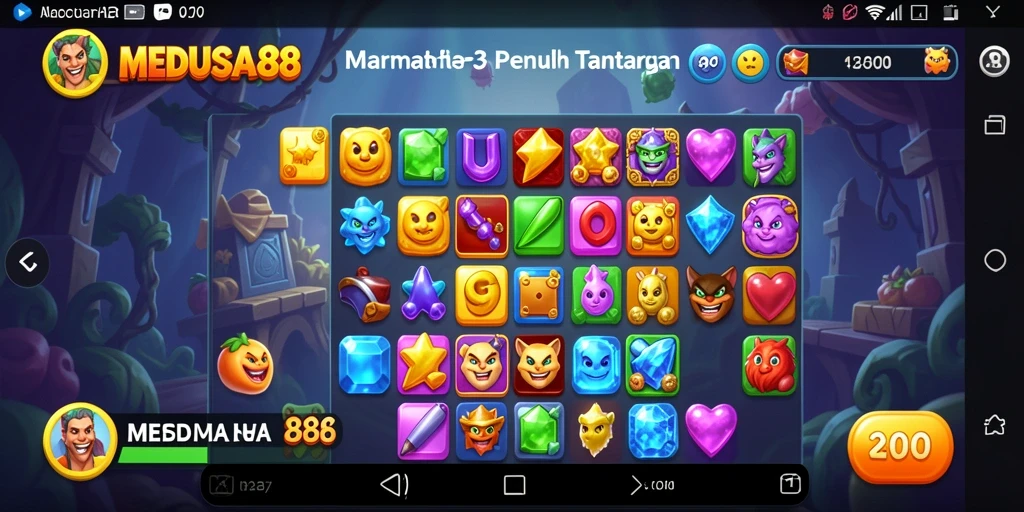 Tampilan gameplay seru MEDUSA88 dengan grafis menawan.