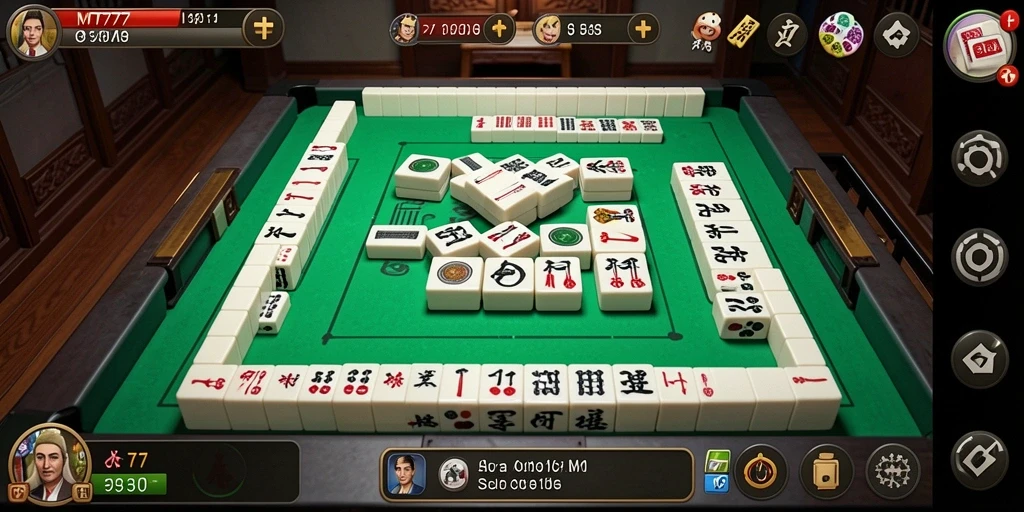 Screenshot utama MT777 yang menunjukkan gameplay Mahjong yang seru.