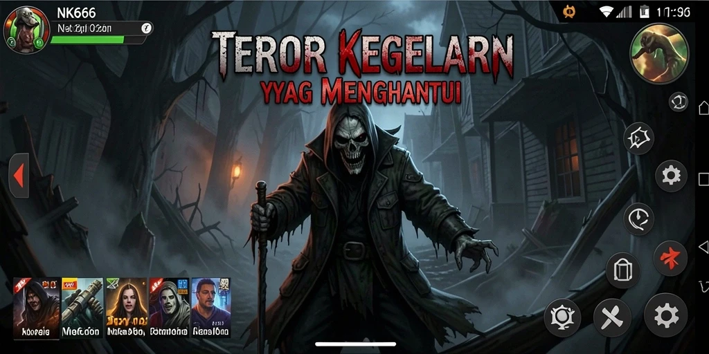 Tangkapan layar NK666 menampilkan momen mencekam dengan makhluk menyeramkan.