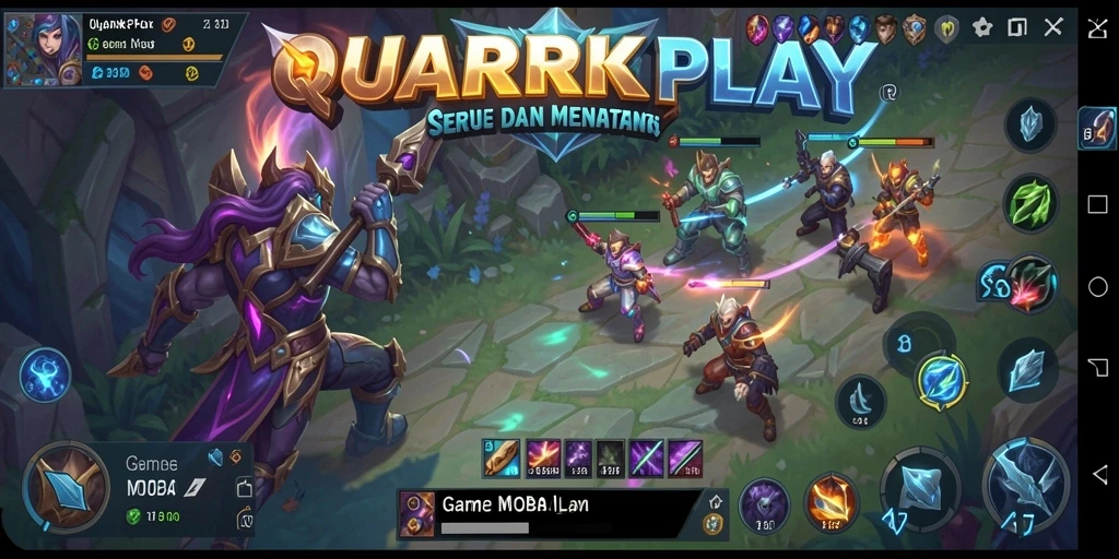 Tampilan gameplay seru dan strategis di QUARKPLAY.